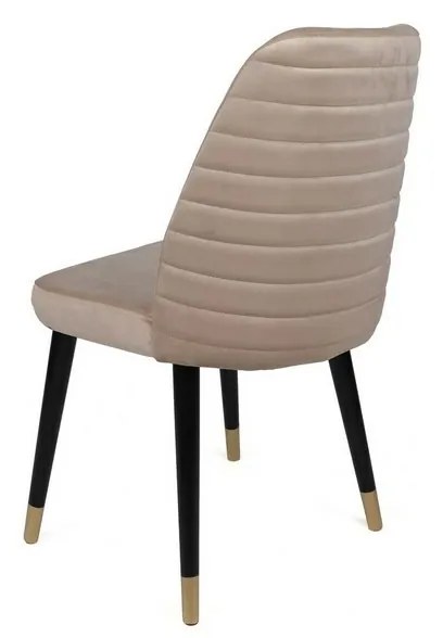 Súprava jedálenských stoličiek Hugo Cream and Black, 2 ks