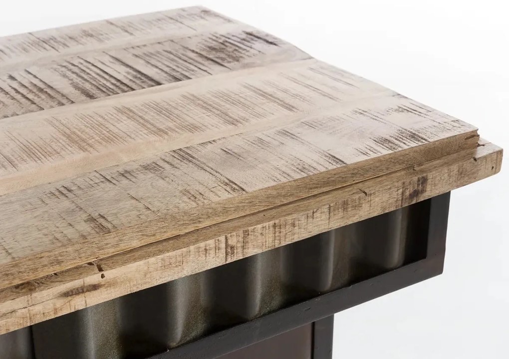 furniture-nabytek.cz - Masívny barový jedálenský stôl Yorkshire z mangového dreva, lakovaný, hnedý – 110×52×97 cm