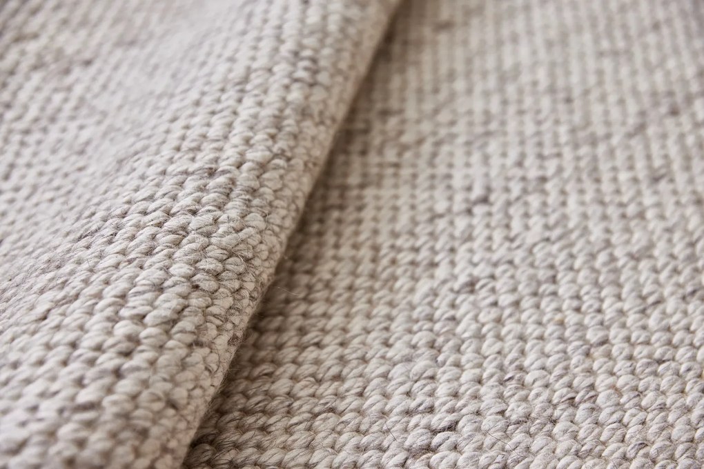 Ručne viazaný kusový koberec Salt DE 4061, 300x400, biela, obývacia izba, Diamond Carpets India