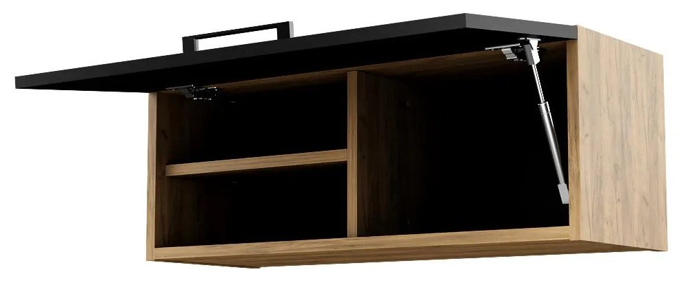 Závesná kúpeľňová skrinka Valiant (craft zlatý + čierna). Akcia -20%. Vlastná spoľahlivá doprava až k Vám domov. 1092004