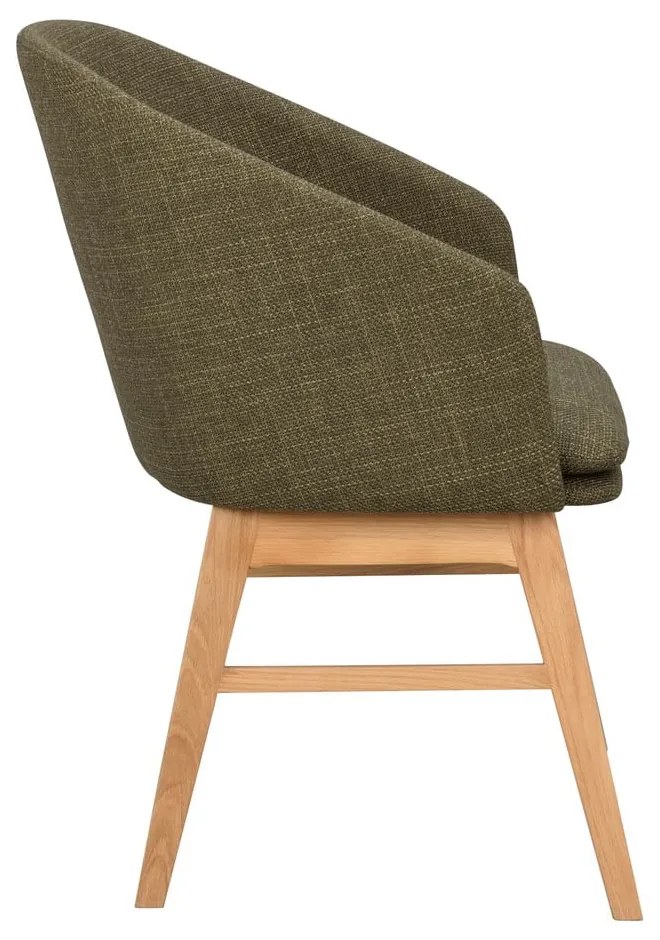 Zelené čalúnené jedálenské kreslá v súprave 2 ks Windham – Rowico