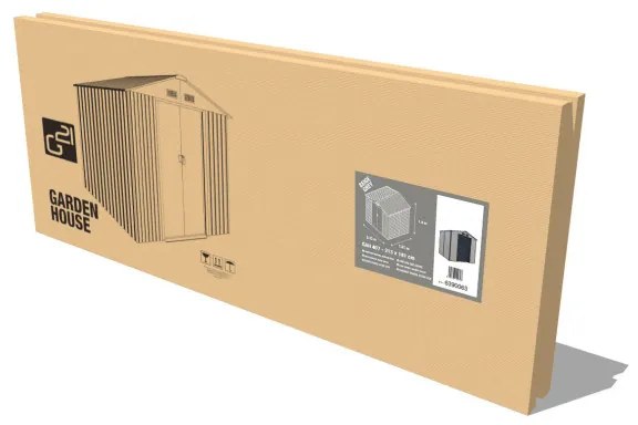 G21 Záhradný domček G21 GAH 407 - 213 x 191 cm, béžovo šedý
