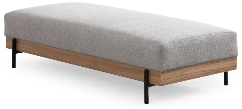 Taburet ETI 158 cm sivý/dub prírodný