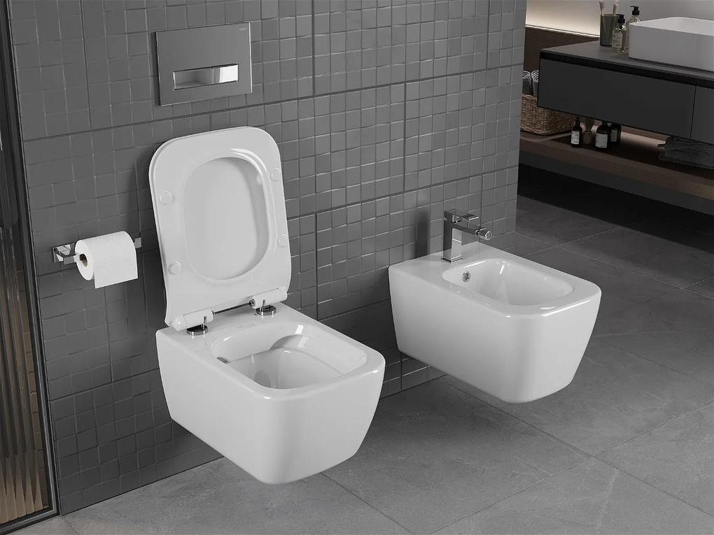 Mexen STELLA, závesné wc s pomaly padajúcim WC sedátkom, 51 x 35 cm, biela, 30680800