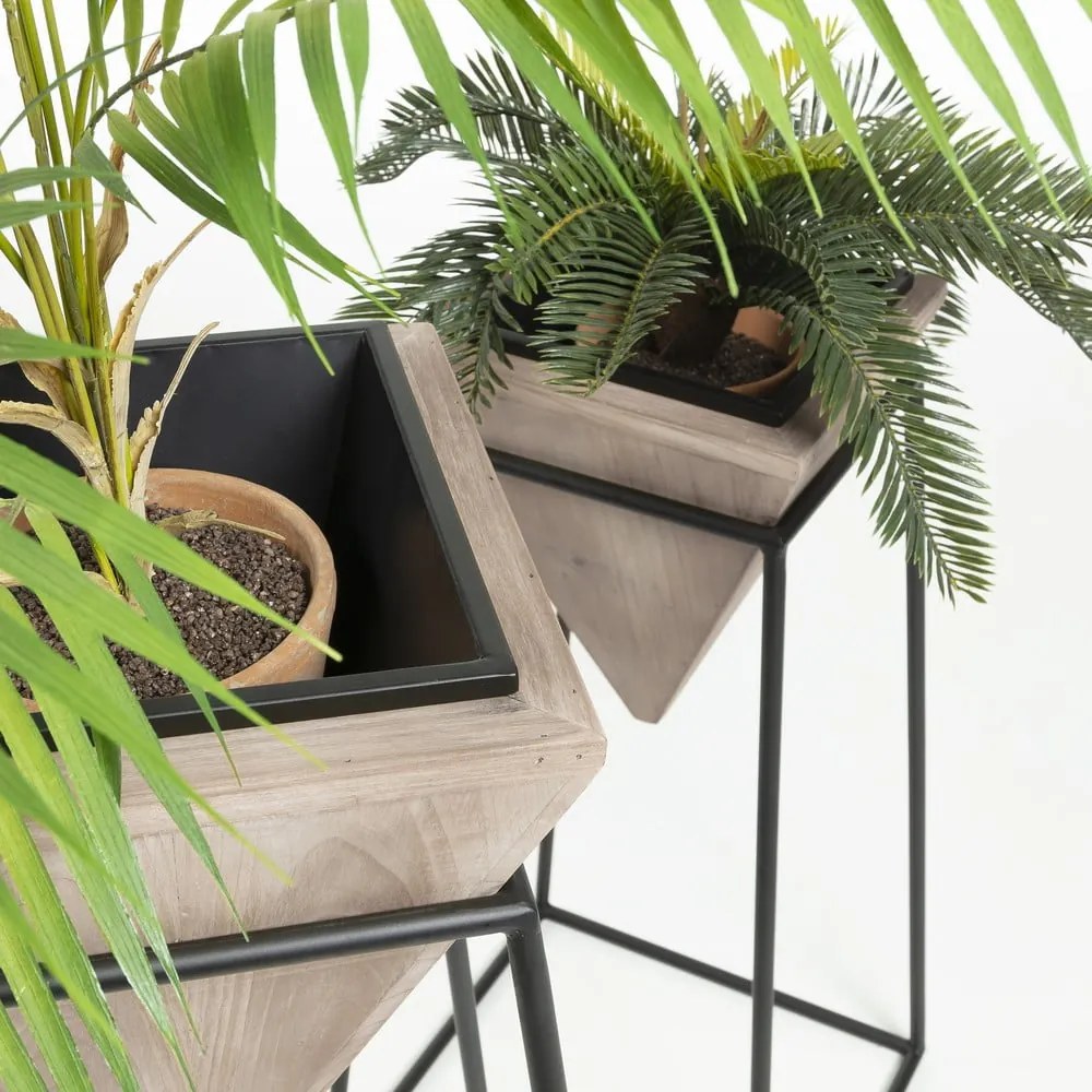 Súprava 2 kvatináčov Kave Home Star