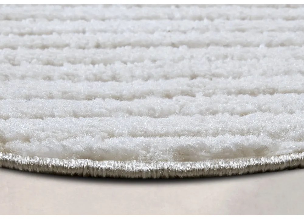 Biely okrúhly koberec ø 160 cm Panglao New York White – Elle Decoration