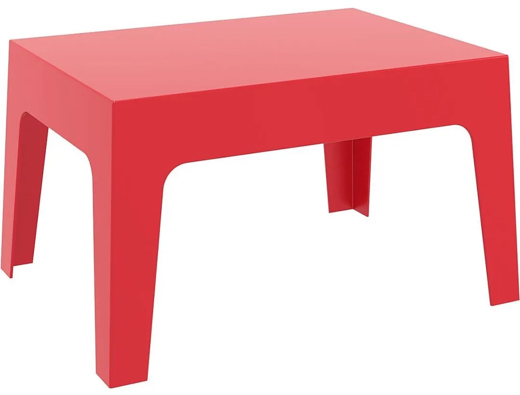 BOX konferenčný záhradný stôl red