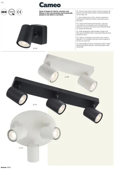 Redo 04-473 - Bodové svietidlo CAMEO 3xGU10/35W/230V biele