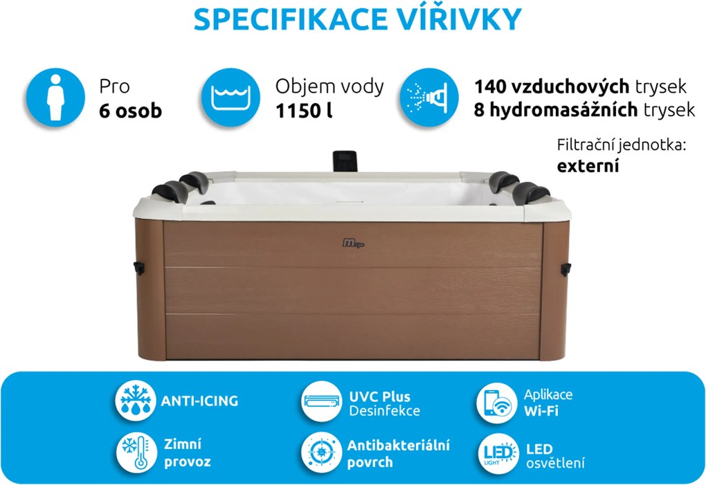 Mspa | Bazén vírivý MSPA OSLO AMBER AERO PLUS- F-AM063WAP | 11400305