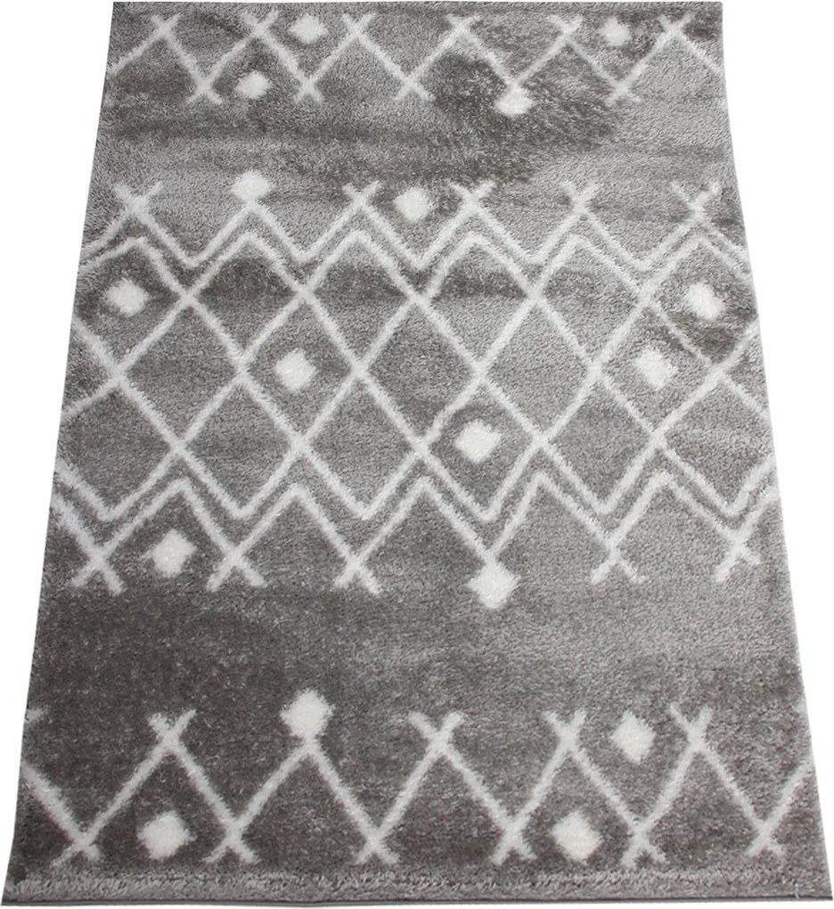 Koberec Boho 590 D.GREY/CREAM rozmery koberec: 60x100 cm