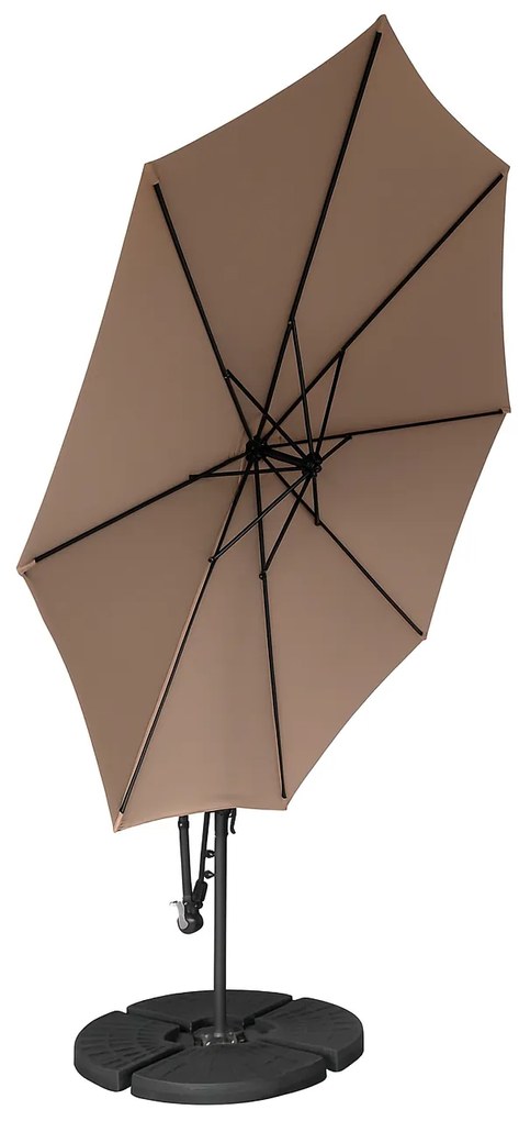 Zahradní slunečník Houseland Zynex 300 cm světle hnědý