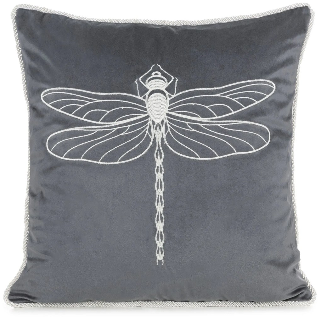 DEKORAČNÁ OBLIEČKA NA VANKÚŠ CHOP69 45X45 GRAFITOVÁ