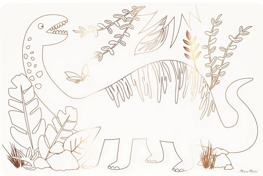 Papierové prestieranie v súprave 8 ks 28x42.5 cm Dinosaurs – Meri Meri