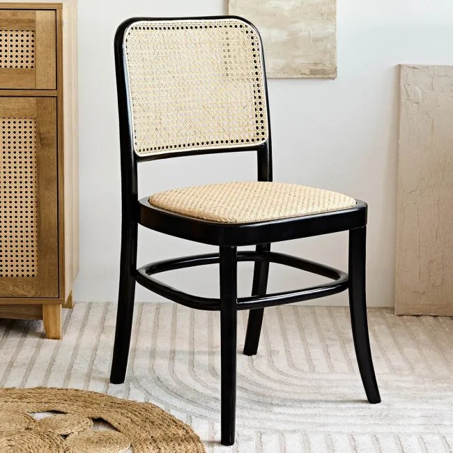 Jedálenská stolička LEGNO béžová / čierna 871363