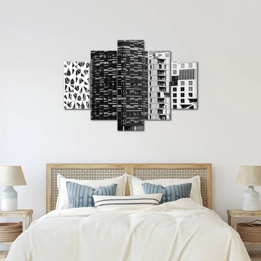 Obraz čiernobiele architektúry (150x105 cm)