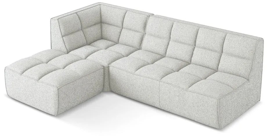 Krémovobiela modulárna rohová pohovka (variabilná) Kalai – Makamii