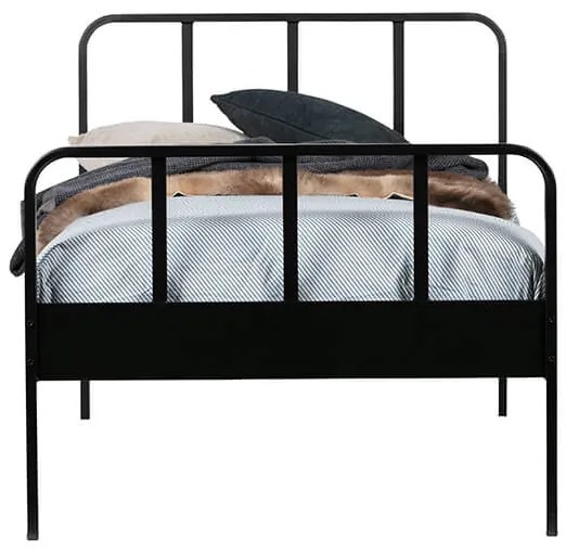 Kovová posteľ mees 90 x 200 cm čierna MUZZA