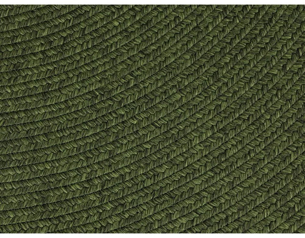 Zelený okrúhly vonkajší koberec ø 150 cm - NORTHRUGS
