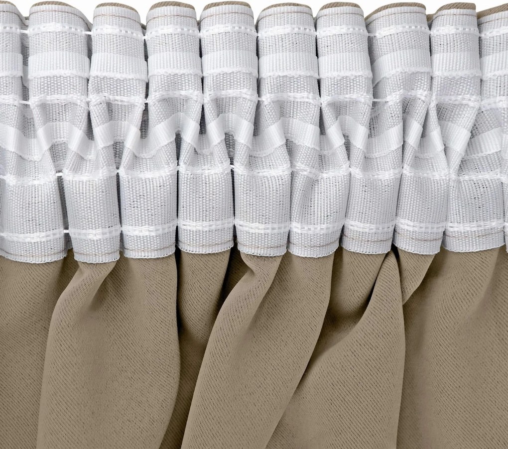 Zatemňovací záves BELLA 135 x 250 cm - tmavo béžový