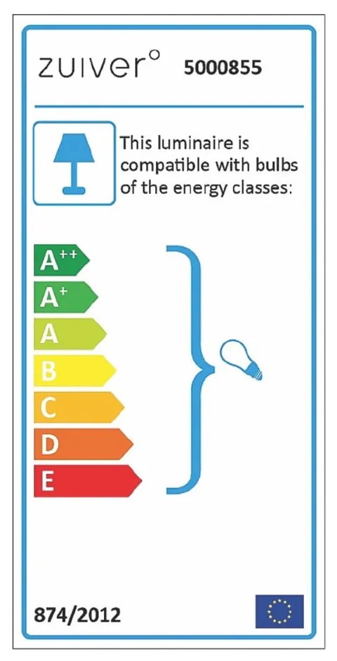 Čierna stojacia lampa Zuiver Arc