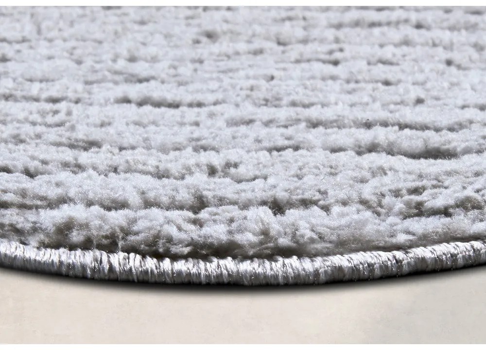Svetlosivý okrúhly koberec ø 200 cm Panglao New York Light Grey – Elle Decoration