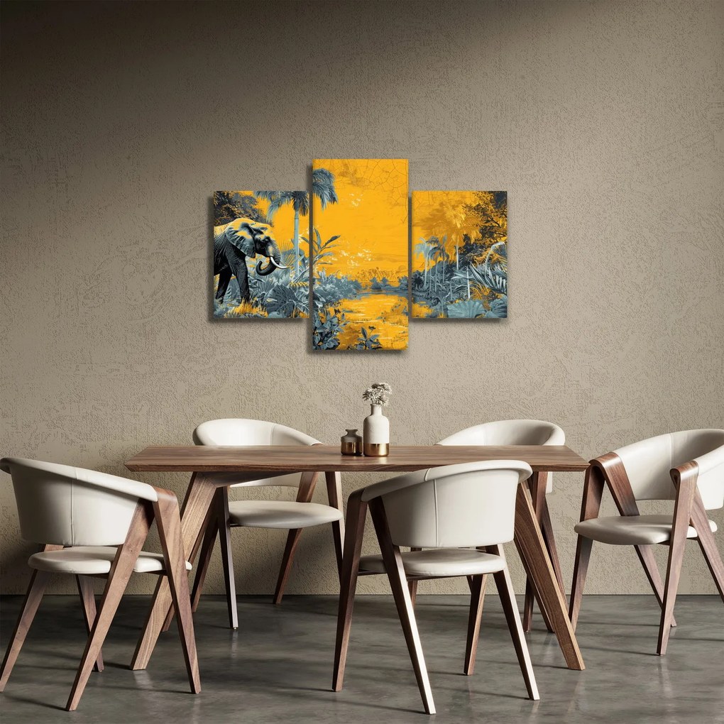 Obraz - Slon v prírode (90x60 cm)