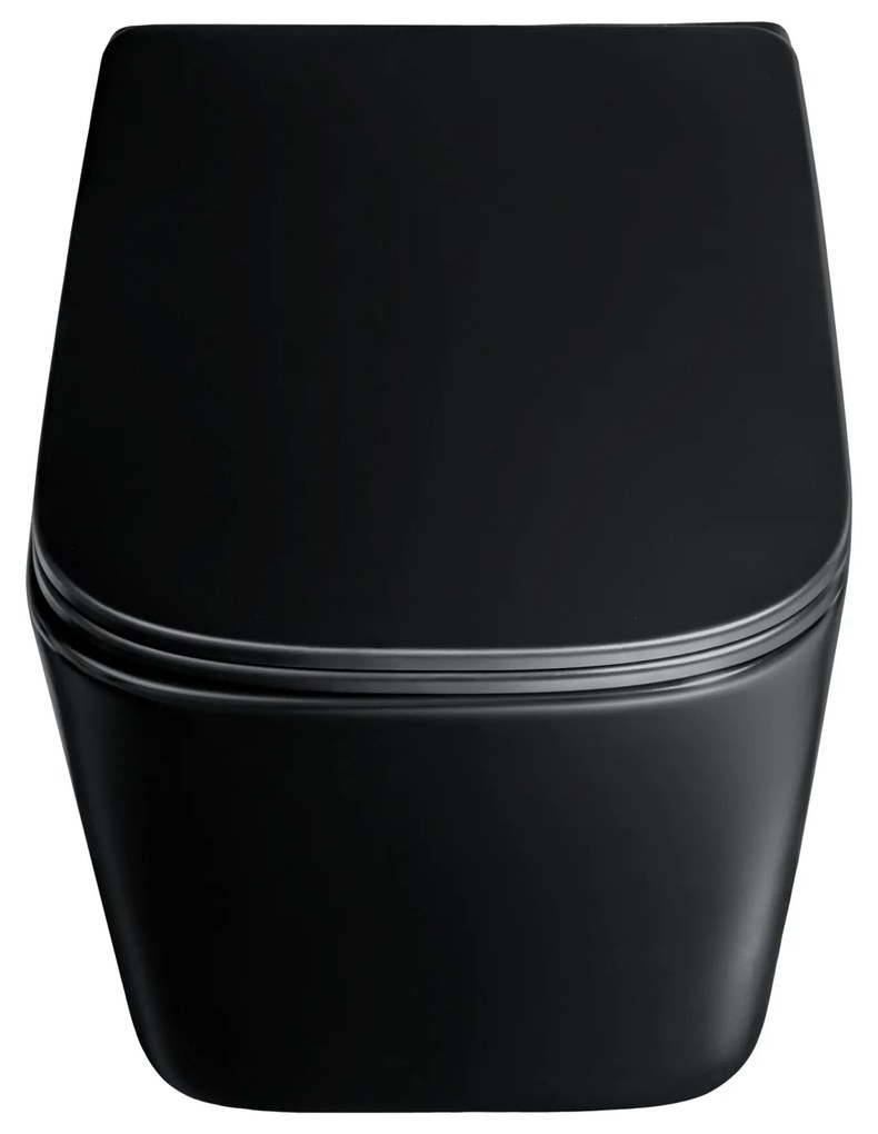 Závesná WC misa Wall Hung čierna
