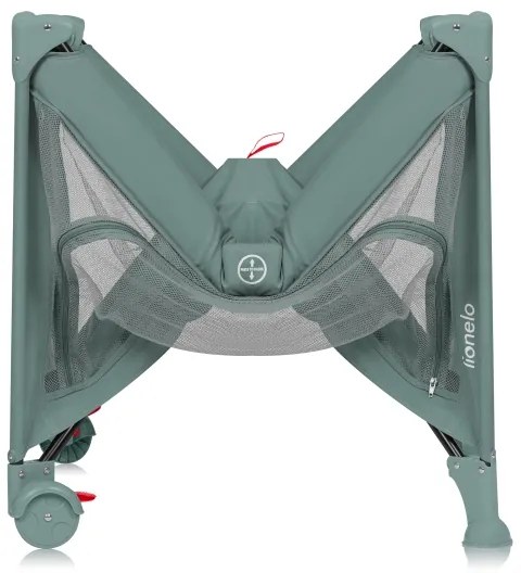 Lionelo - Cestovná postieľka LAURA Green Sage