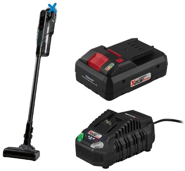 Silvercrest® Aku tyčový cyklónový vysávač 20 V + Smart akumulátor 20 V/4Ah + Nabíjačka 20 V/4,5 A (800011270)