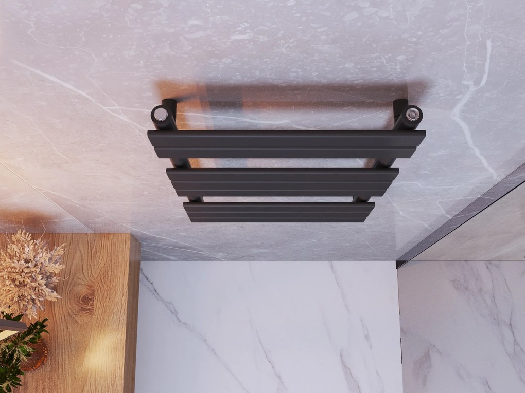 Gamma Erga Classic, vykurovacie teleso 800x500 mm, 411W, čierna matná, ERG-LAV-CLAS-8050-BK