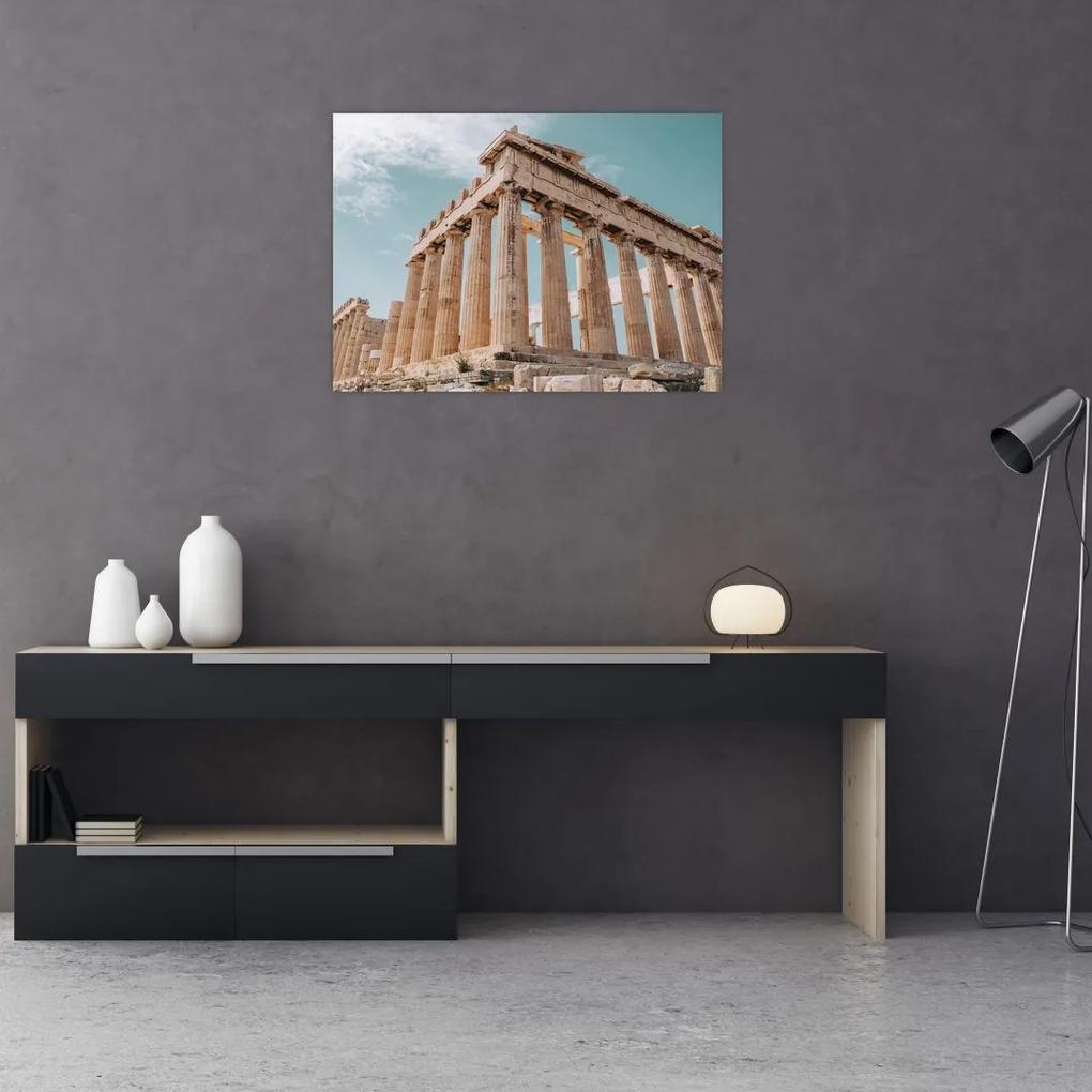 Sklenený obraz - Antický akropolis (70x50 cm)
