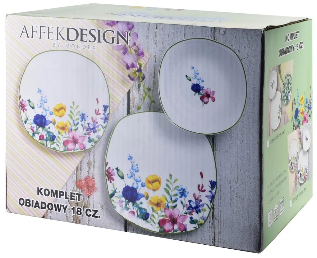 Porcelánová jedálenská súprava Lea Soft sada 18ks