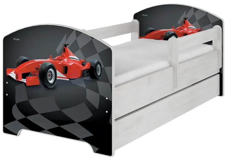 Raj posteli Detská posteľ " Formula " Oskar biela