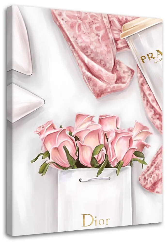 Gario Obraz na plátne Ruže v taške Dior Rozmery: 70 x 100 cm