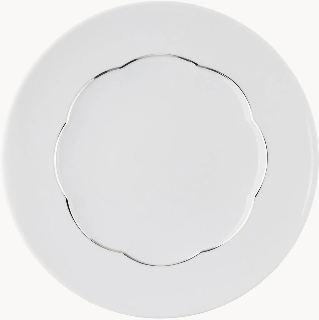 Porcelánové plytké taniere Sonetto, 6 ks