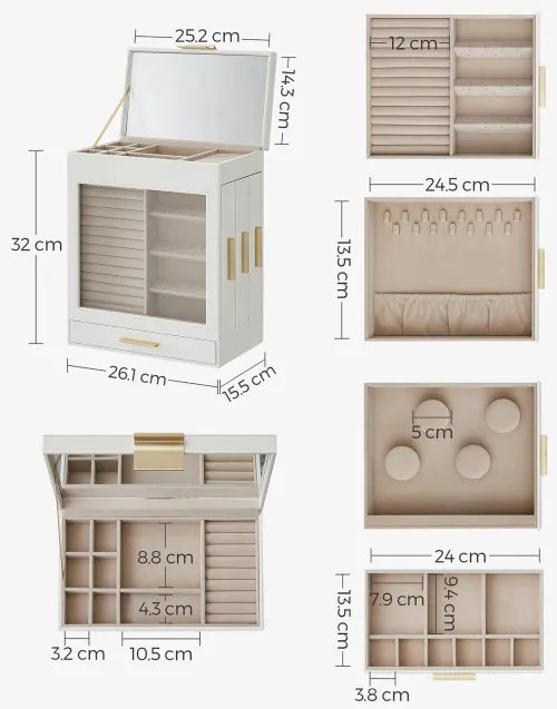 Šperkovnica JBC162W01