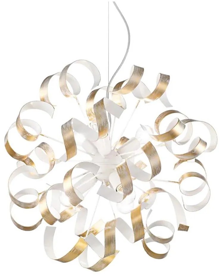 Ideal Lux - Luster na lanku VORTEX 6xE14/40W/230V pr. 53 cm zlatá/patina