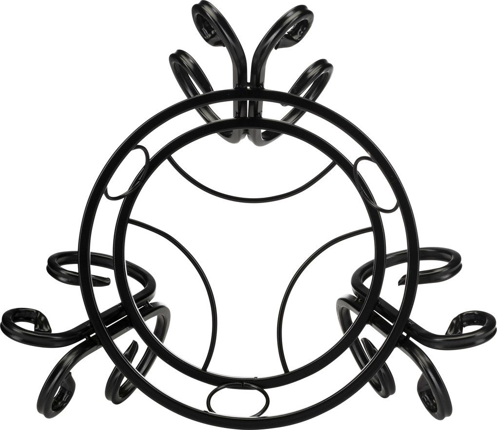 STOJAN NA KVETINÁČ SHANE 21X38 CM ČIERNA