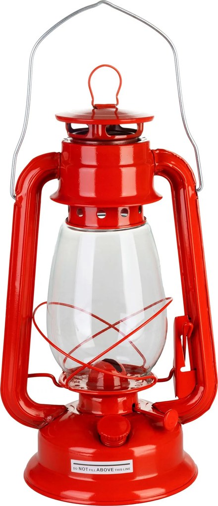 Lampáš na petrolej červený  (30 cm)