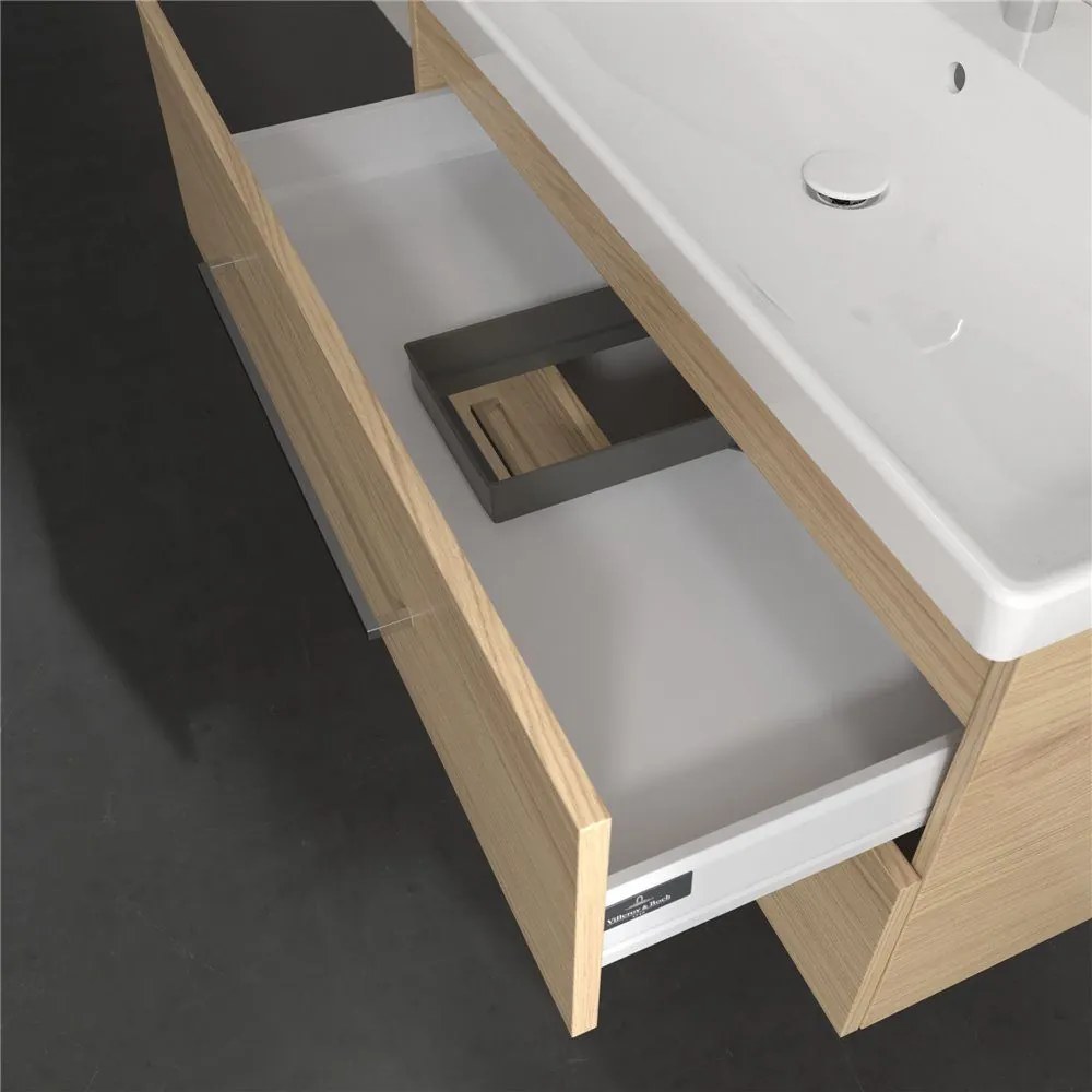 VILLEROY &amp; BOCH Avento závesná skrinka pod umývadlo, 2 zásuvky, 980 x 452 x 514 mm, Nordic Oak, A89200VJ