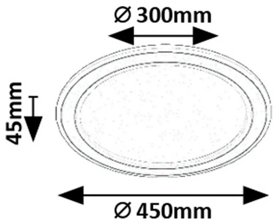 Rabalux 71406 funkčné stropné LED svietidlo Golwen, 22W, 1550 lm, stmievateľné