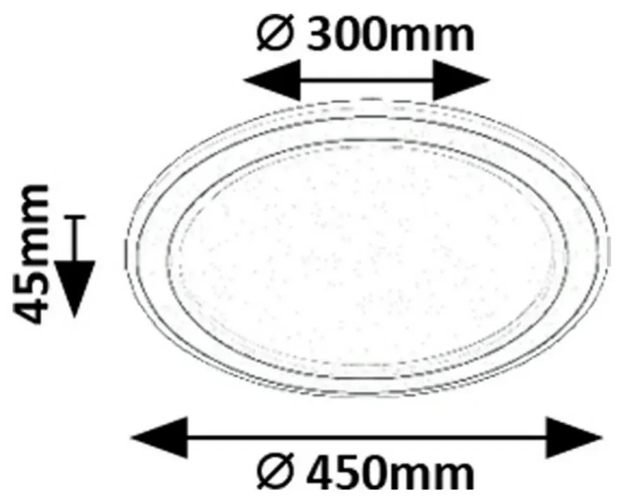 Rabalux 71406 funkčné stropné LED svietidlo Golwen, 22W, 1550 lm, stmievateľné