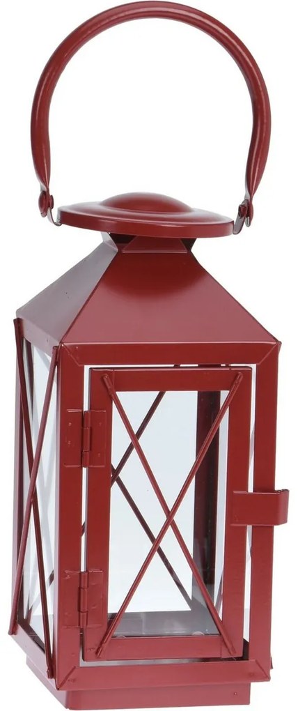 Sada kovových lampášov Reds 3 ks, červená