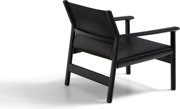 Čierne kožené kreslo Jan – Kave Home