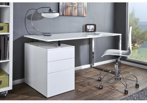 PC - stolík 18613 160x70cm Biely vysoký lesk-Komfort-nábytok