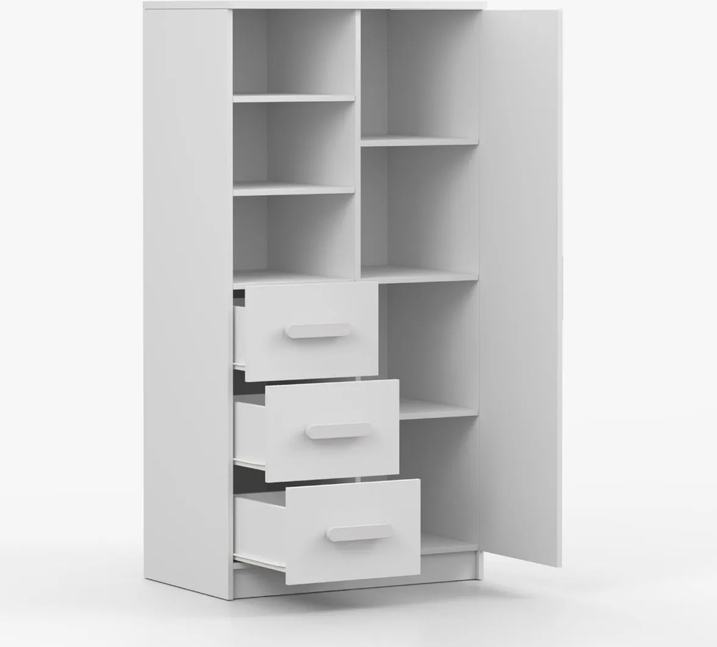 Regál SMYK - biely (viac variant)