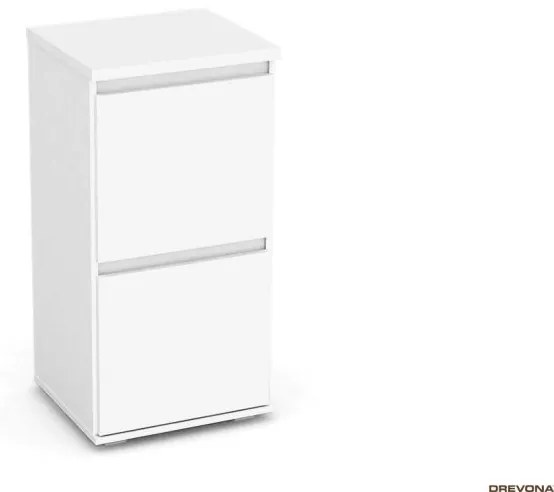 Drevona, komoda, REA AMY 16, biela