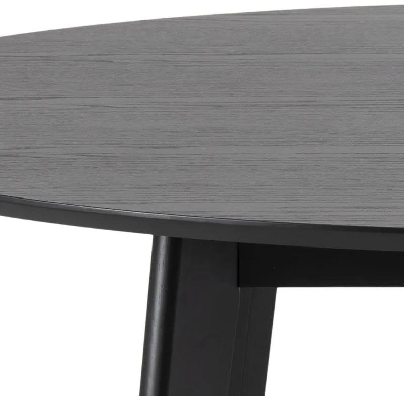 Okrúhly jedálenský stôl 140 cm Roxby čierny