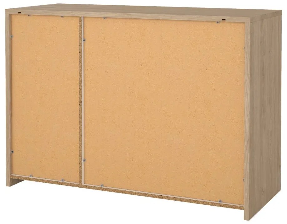 Biela/v prírodnej farbe komoda v dekore duba 119x84x48 cm Next – Tvilum