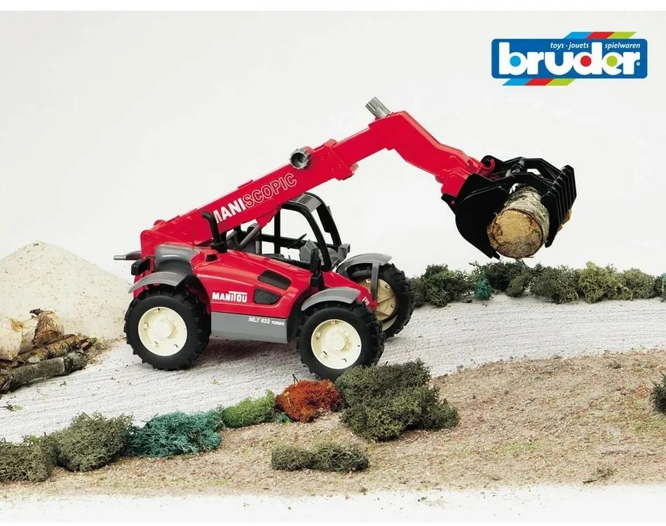 Bruder 2125 Konštrukčné vozidlá - Manitou MLT 633 nakladač s teleskopickým ramenom, 1:16​
